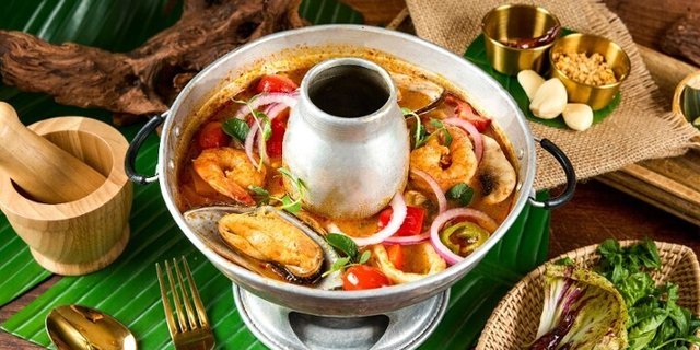Seafood Tom Yum Hot Pot