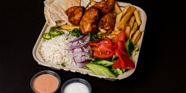 Chicken Thigh Kebab Plate