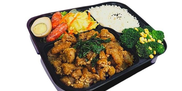 Popcorn Chicken w/ Rice Plate