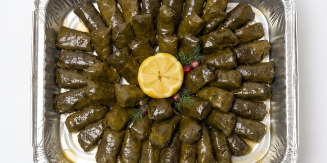 Dolmales Tray (Stuffed Grape Leaves)
