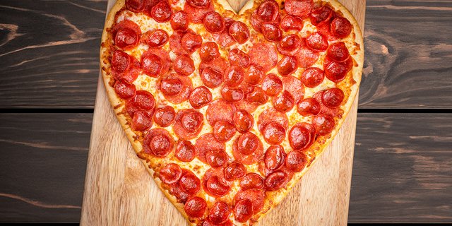 Heart Shaped Pizza
