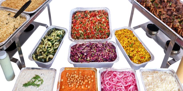 steak shawarma spread