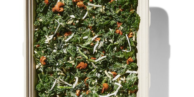Cashew Kale Caesar Salad