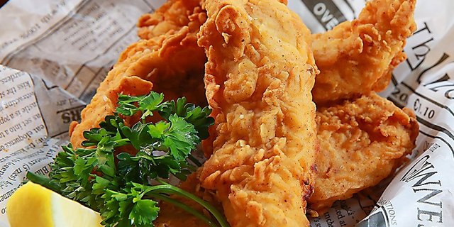 Fried Jidori Chicken Strips