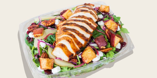 Fall Salad W/ Honey-Lemon Chicken