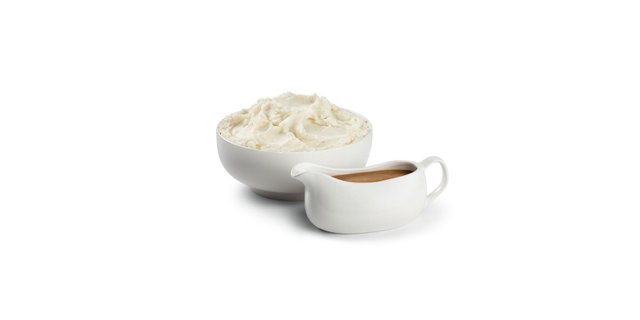 Tray of Mashed Potatoes