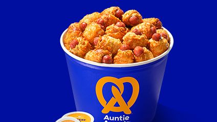 Crispy Cheesy Mini Pretzel Dogs Bucket