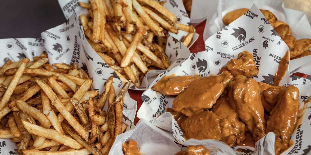 Golden Flame Hot Wings