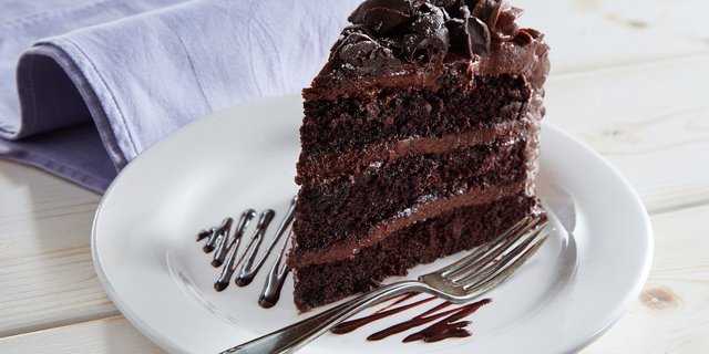 Mom's Chocolate Cake Slice