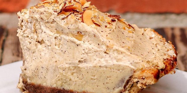 Espresso Almond Chocolate Pie Slice
