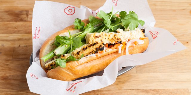Grilled Chicken Banh Mi Sandwich