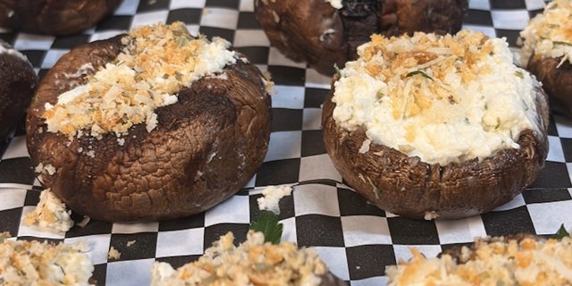 Boursin Stuffed Mushrooms