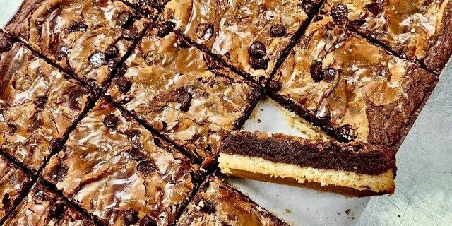 Mocha-Brownie Shortbread Bars