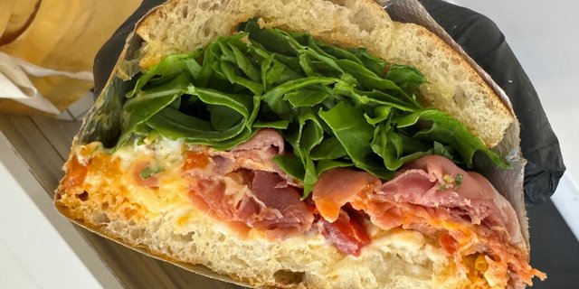 Prosciutto & Straciatella Sandwich