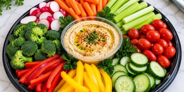 Hummus Crudite Platter