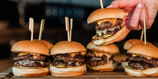 Double Cheese Burger Sliders
