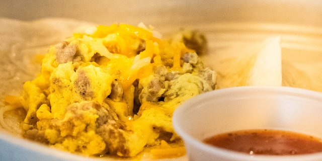 Sausage, Egg & Cheese Taco