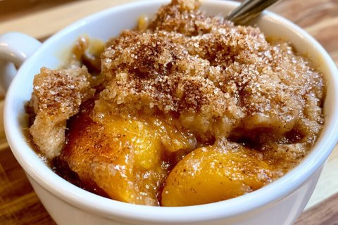 Individual Peach Cobbler