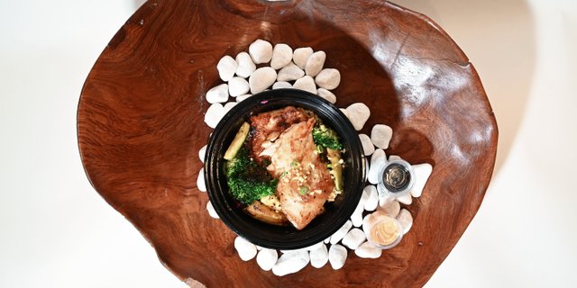 Hibachi Salmon Fried Rice Bowl