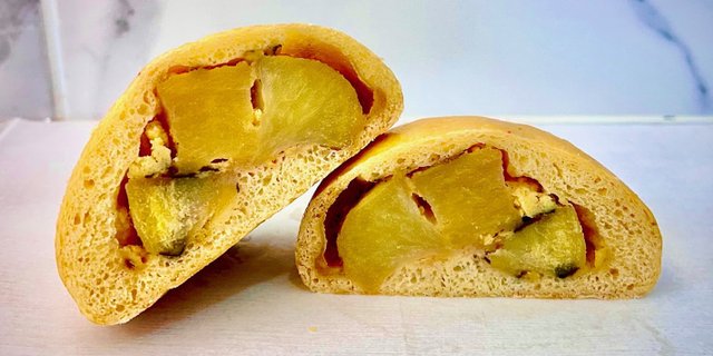 Potatoes, Spinach, Egg & Cheese Kolache