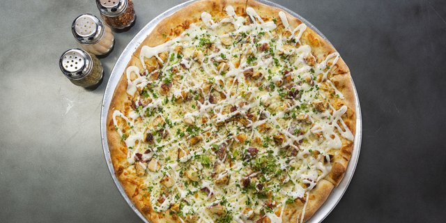 Chicken Bacon Ranch Pizza