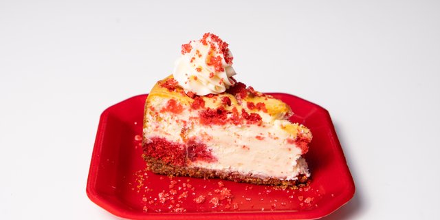 Red Velvet Cheesecake Slice