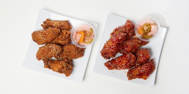 Korean Fried Chicken Party Wings Tray