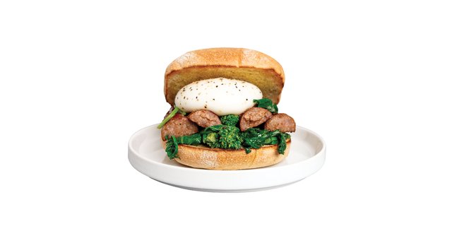 Fennel Sausage, Broccolini & Burrata Panino