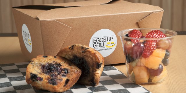 Blueberry Muffin & Eggs Buffet