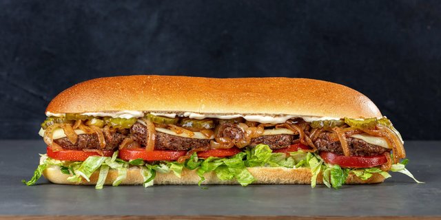 Cheeseburger Sub Sandwich