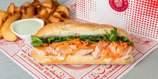 Smoked Salmon Bánh Mi Boxed Lunch