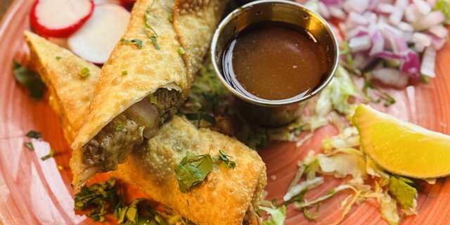 Big Birria Egg Rolls