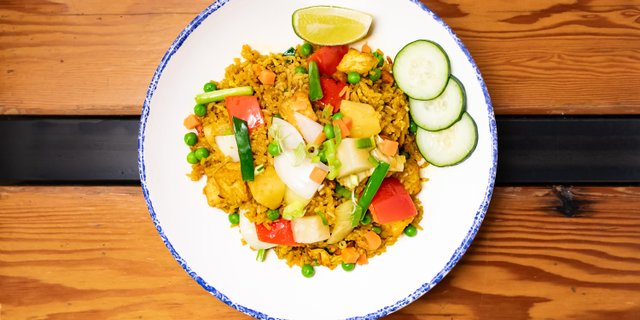 Vegan Khao Pad Sapparod