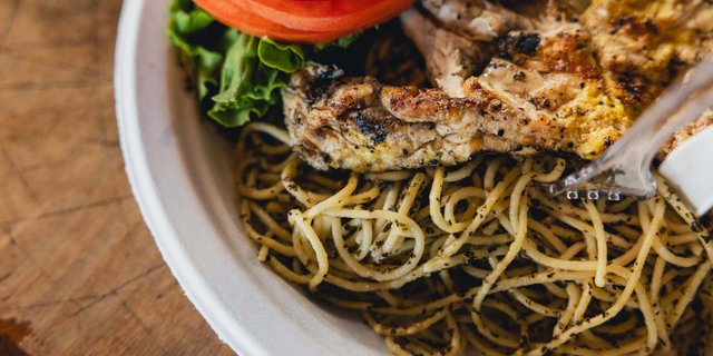 Pasta Basil w/ Blackened Chicken