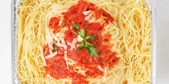Angel Hair w/ Tomato Sauce