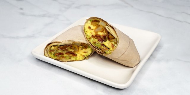 Bacon Breakfast Burrito Platter