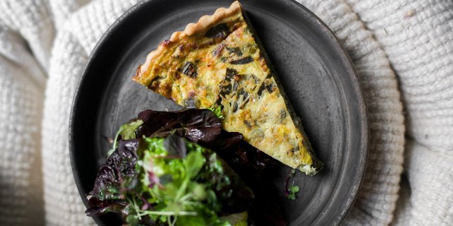 Leek & Mushroom Quiche