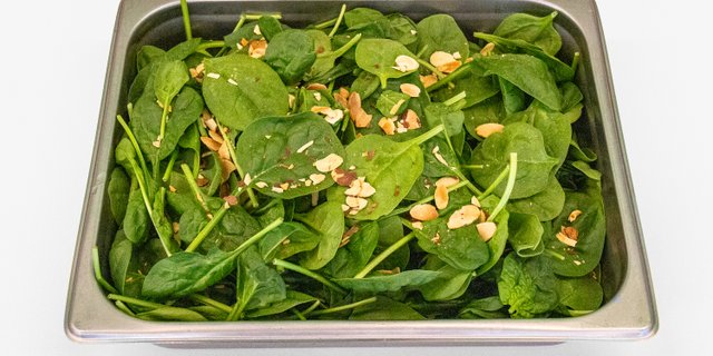 Spinach & Almond Salad Tray