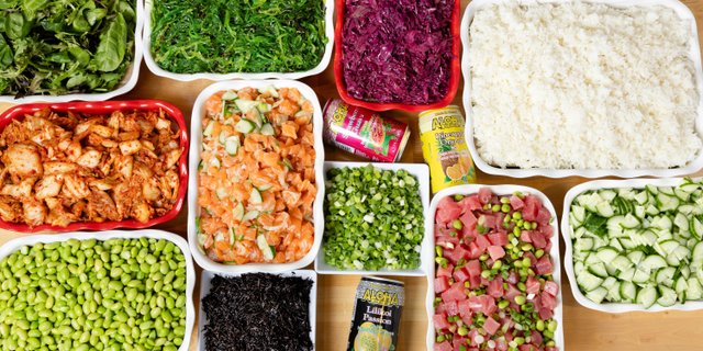 Large Build Your Own Poke Bar #3