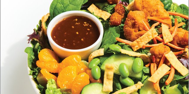 Asian Crispy Chicken Group Salad or Grain Bowl