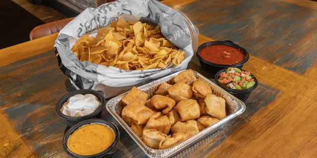 Veggie Chimichanga Platter