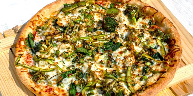 All Green Pizza