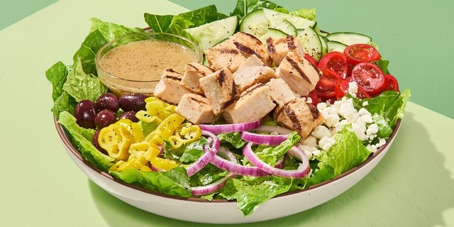 Greek Salad With Chicken Boxed Lunch