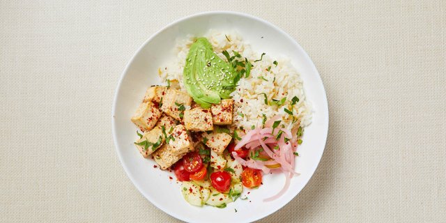 Vegan Tofu Rice Bowl