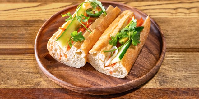 Fried Tofu Banh Mi Sandwich