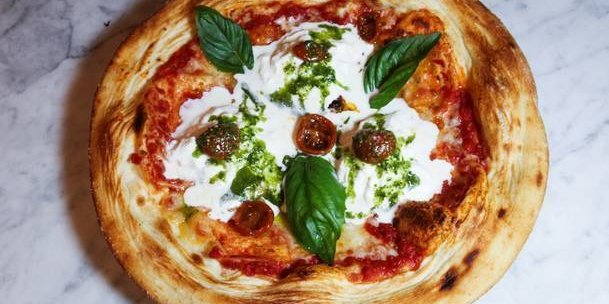 Margherita di Burrata Pizza