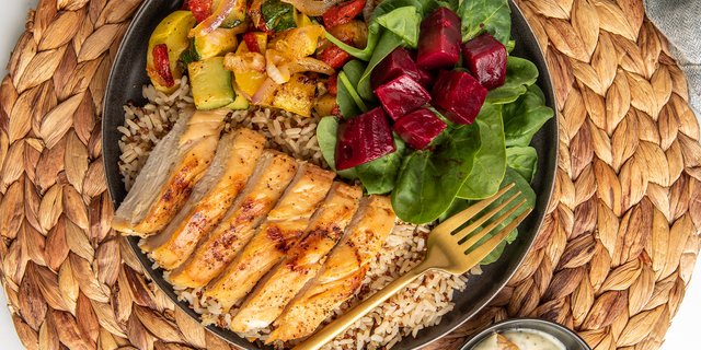 B's Protein Chicken Plate Lunch Box