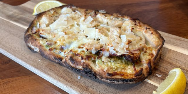 Lemon Pesto Chicken Pizza