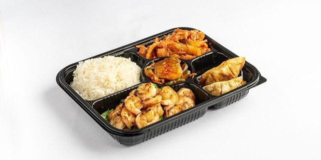 Garlic Shrimp Bento Box