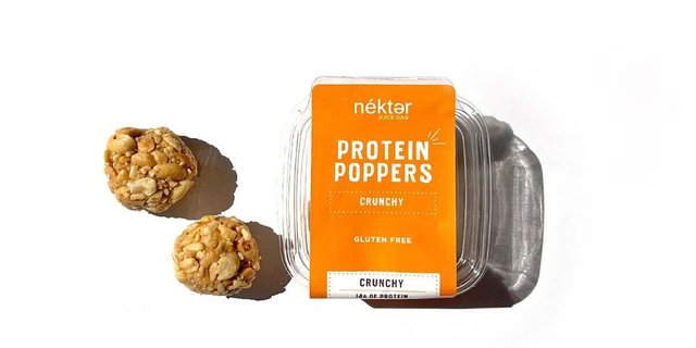 Crunchy Peanut Protein Poppers